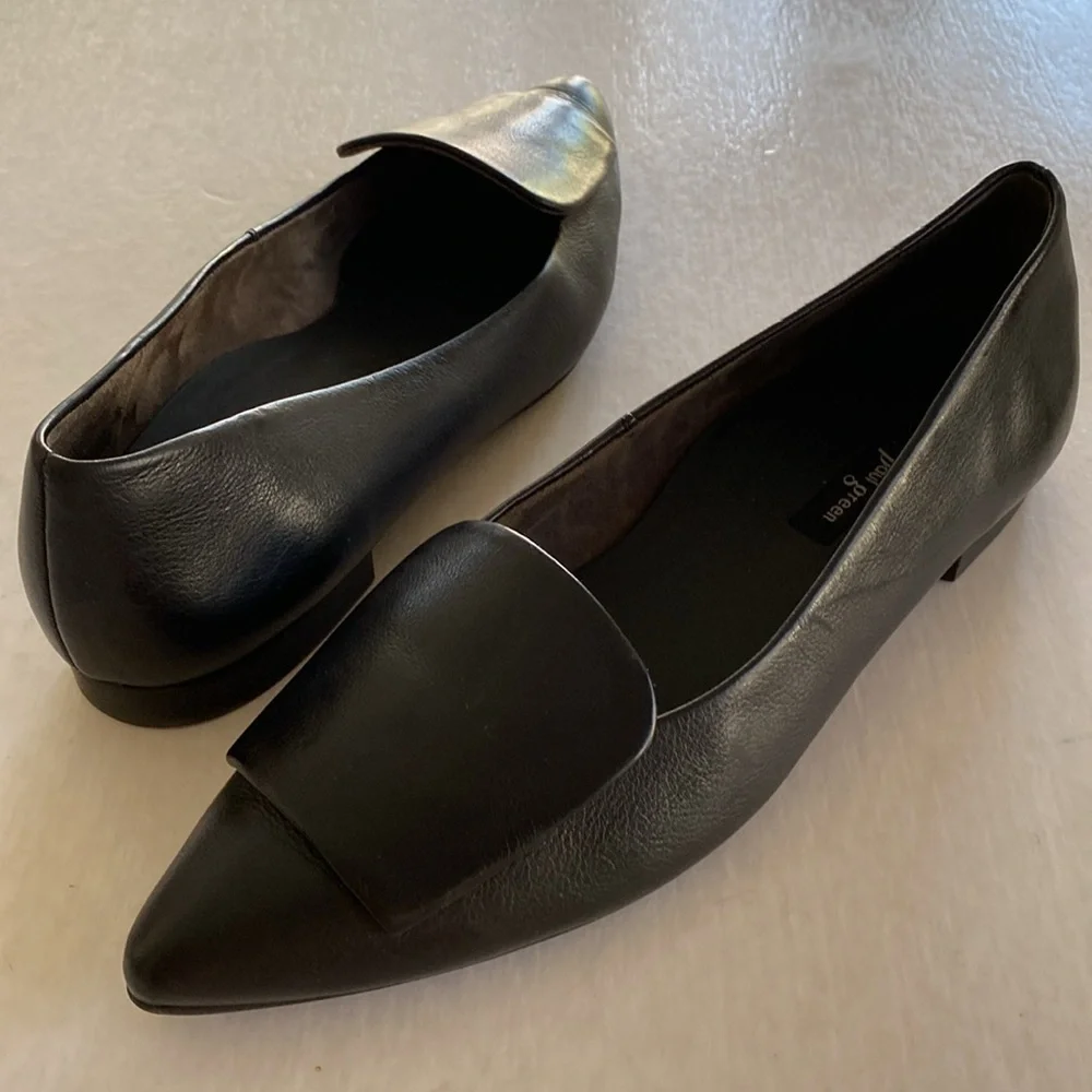 Paul Green Women’s Teddy Flats in Black Leather Size 5.5 UK or 8 US